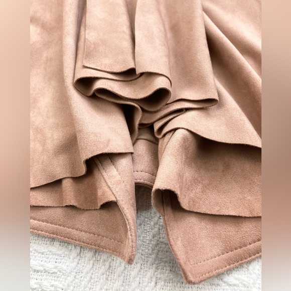 Hutch Anthropologie Jacket Draped Faux Suede Neutral Size Medium, NWT - Picture 8 of 16